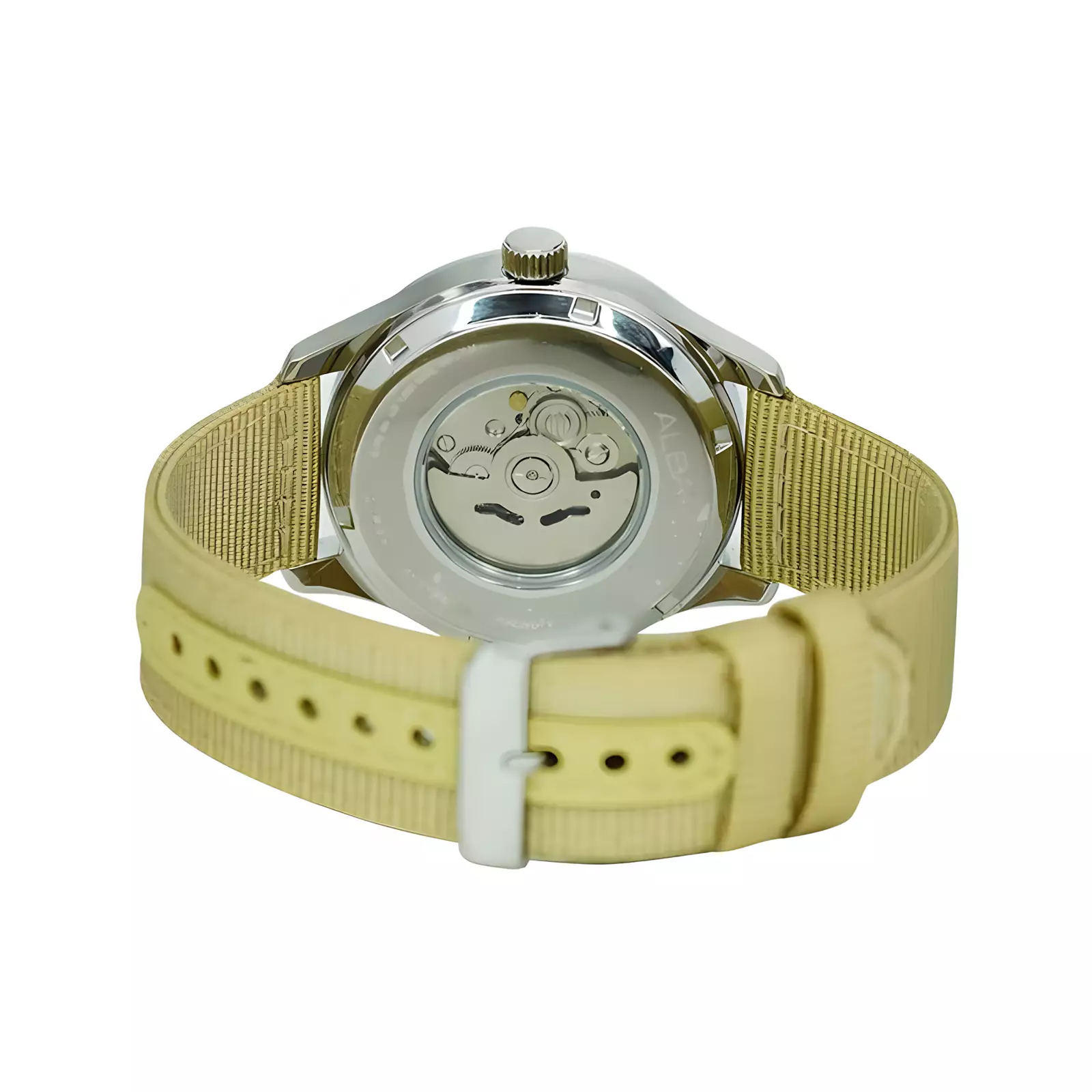 Alba Mechanical - Jam Tangan Automatic Pria - Beige Nylon Strap - AL4221X1