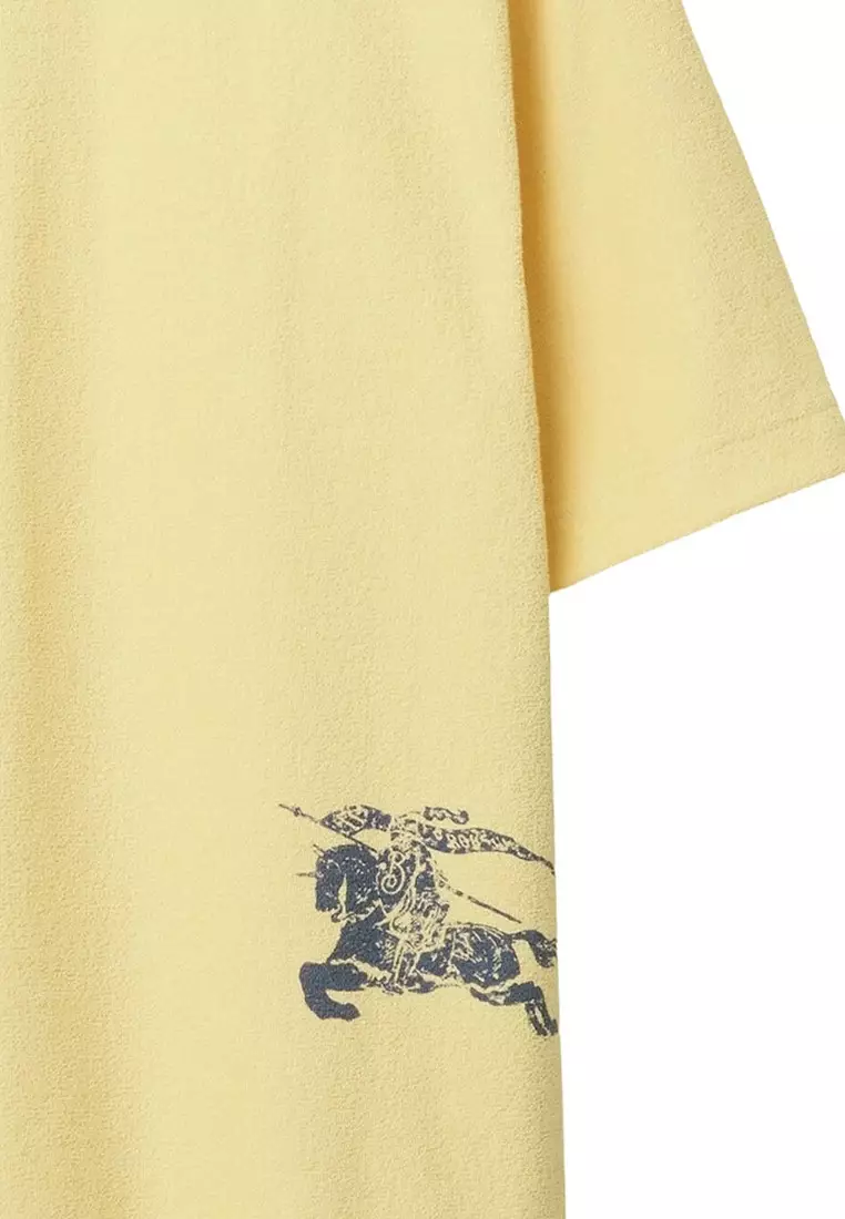 Cotton Towelling T-Shirt in Sherbet