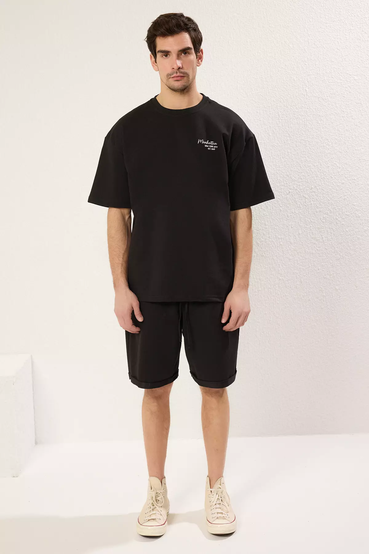 Oversize/Wide Cut City Embroidered Tracksuit Set