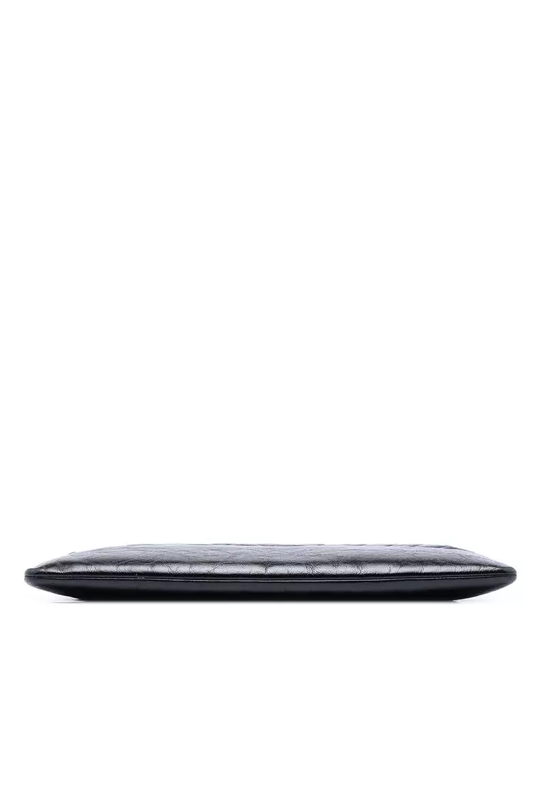 Pre-Loved Chanel Large Aged Calfskin Gabrielle O Case Clutch