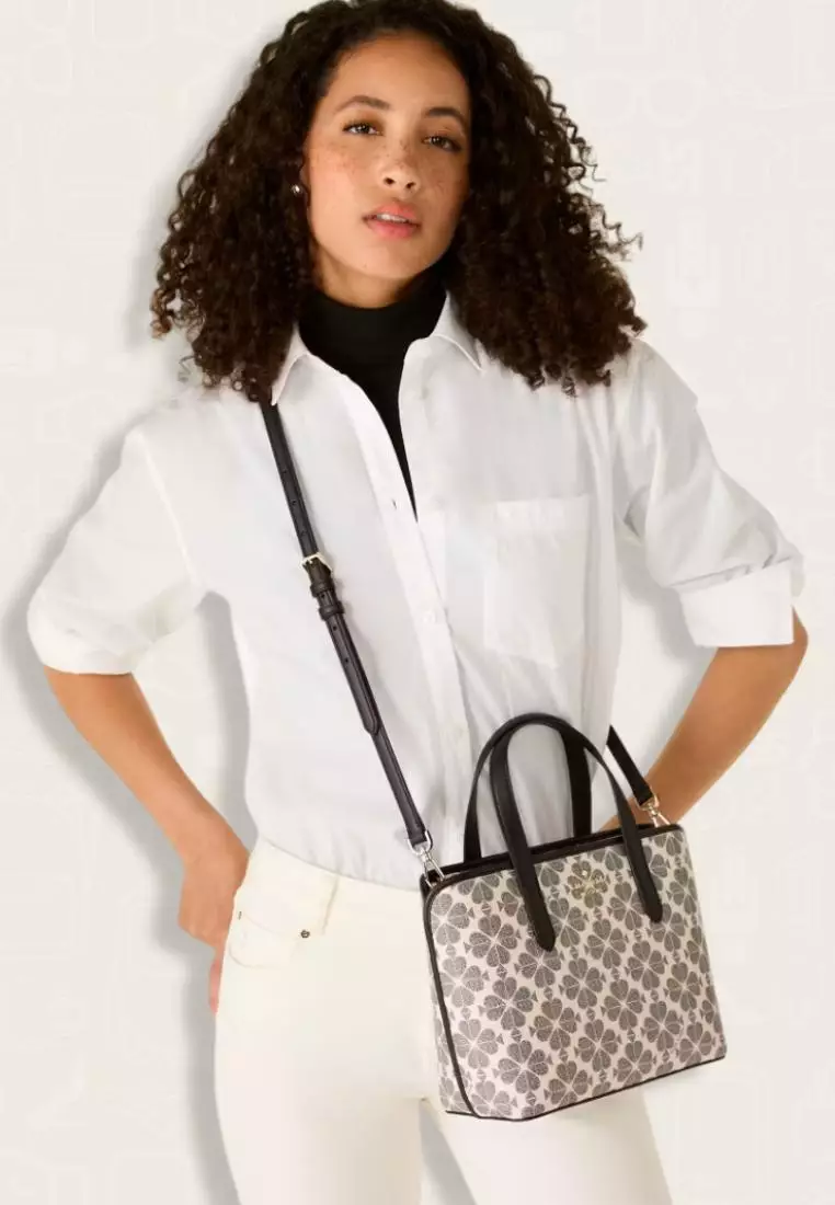 Kate Spade Signature Spade Flower Small Tote Black Multi