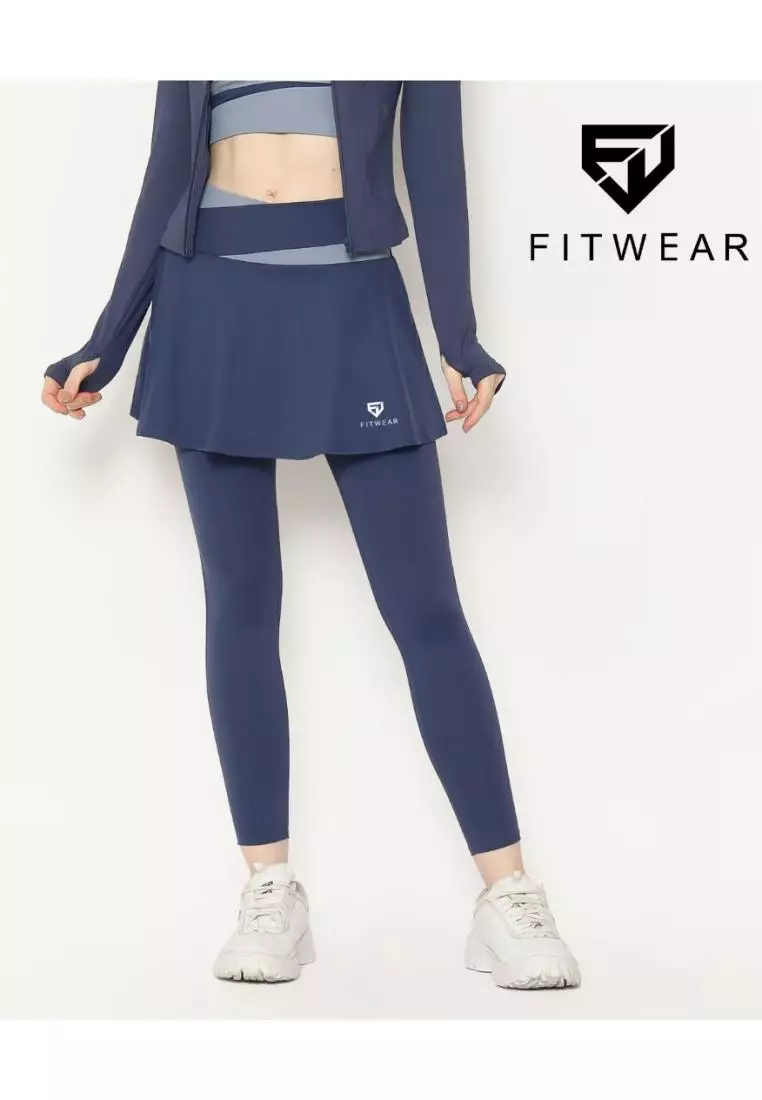 Fitwear - Rok + Legging Olahraga Wanita BEATRIX 2 TONE - NAVY