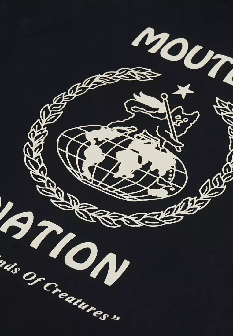 Moutley Men's T-Shirt Short Sleeve Oversized Fit Cotton Nation 051224