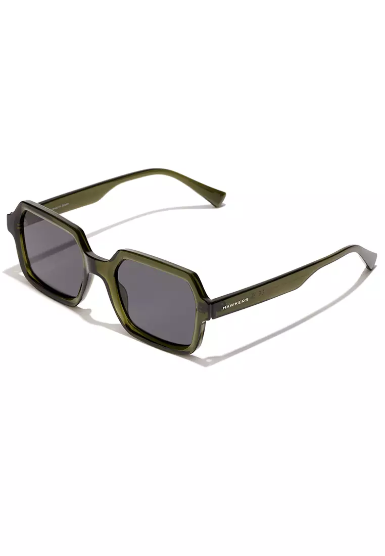 HAWKERS Sage Green Dark Minimal Max Sunglasses For Men And Women, Unisex. Official Product Designed In Spain