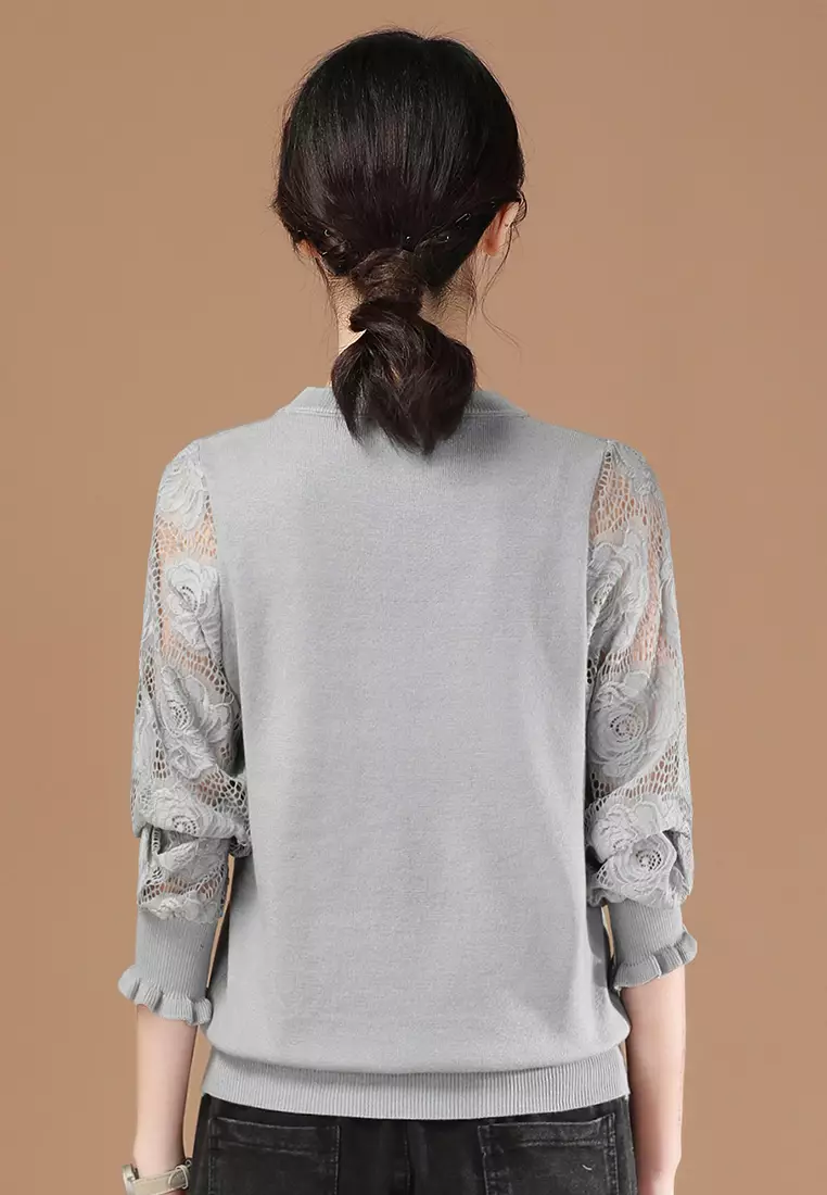 Girls sales grey jumper