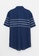 LC Waikiki blue Regular Fit Short Sleeve Striped Men's Shirt 7CE3BAAD7938E9GS_7
