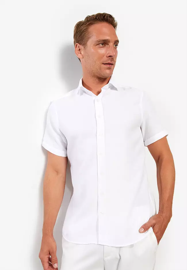 Men's Short Sleeve Performance Twill Shirt