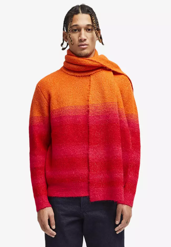 Men space dye top jumper