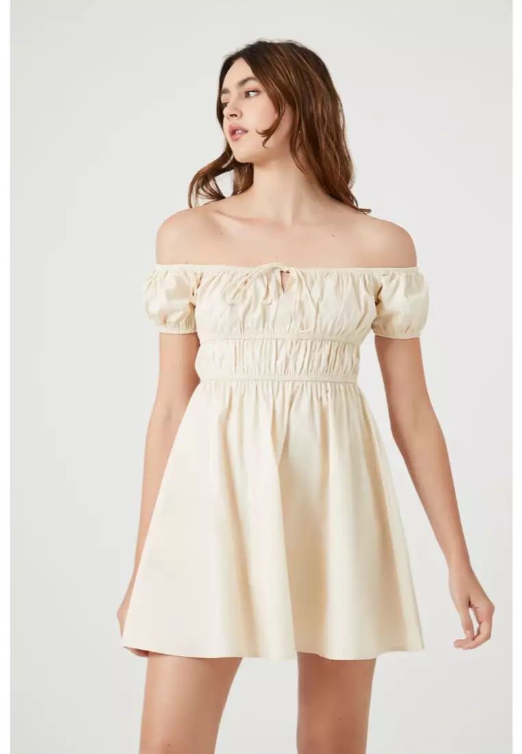 Forever 21 off on sale the shoulder mini dress