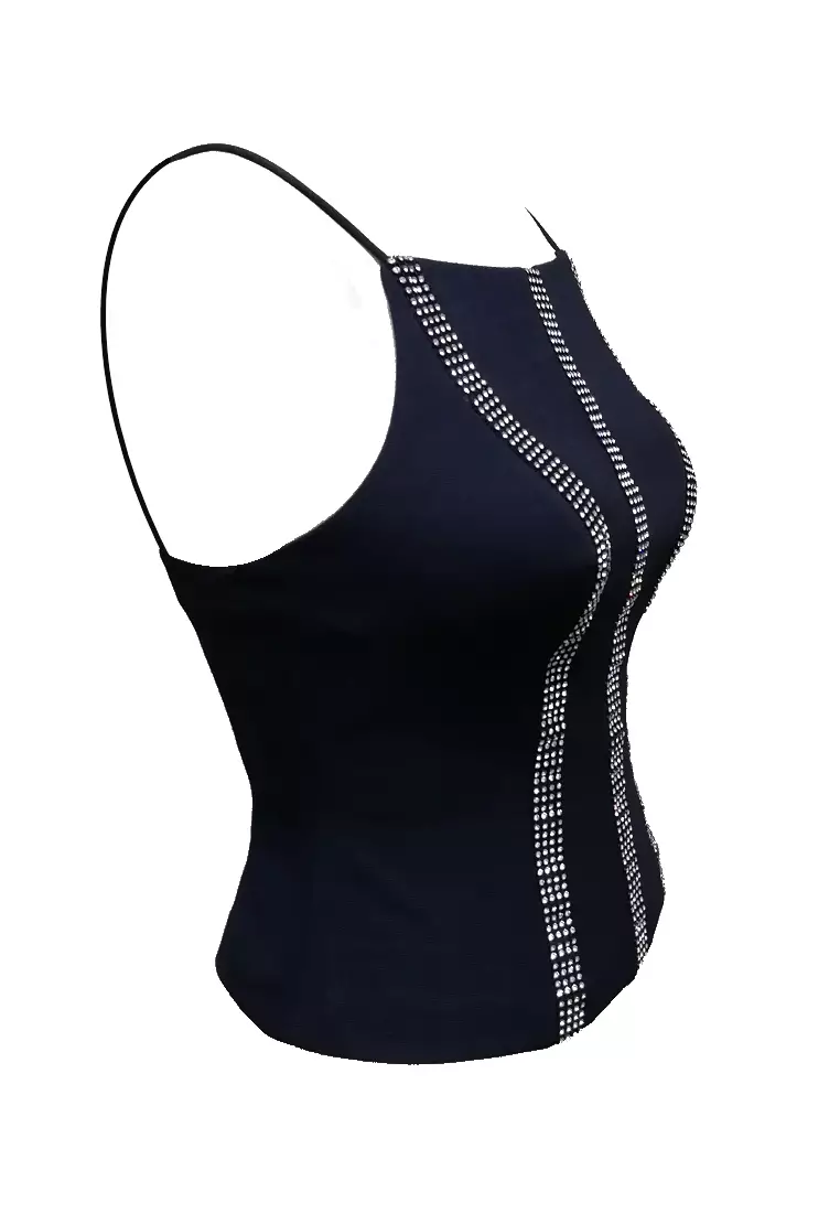 Beaded elastic vest