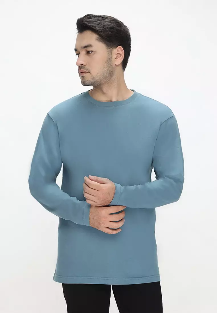 RBJ T-Shirt Cotton Lengan Panjang Pria 43026