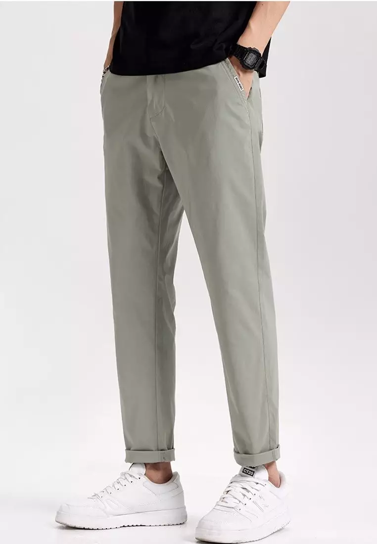 Elasticated Waist Slim Pants