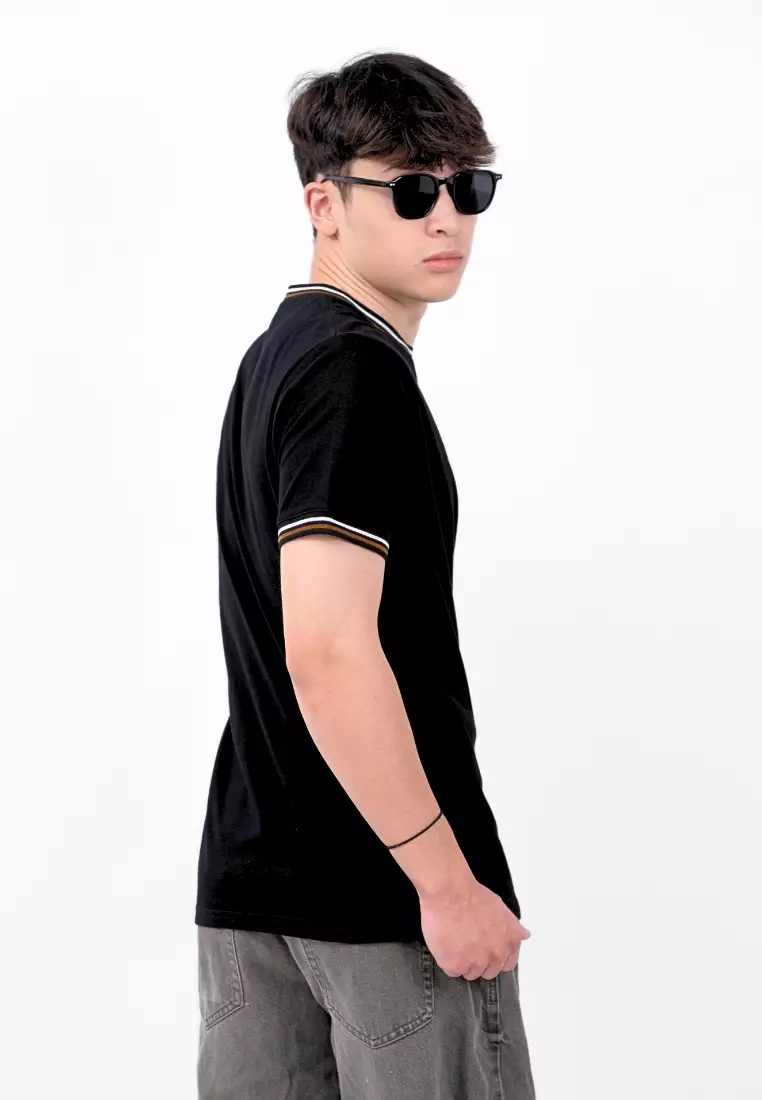 Ryusei Kaos Pria Masahiro Basic Black