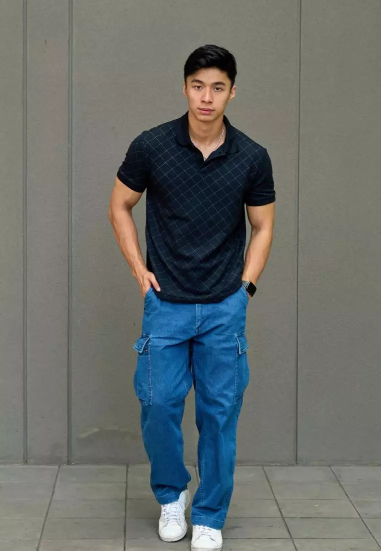 Kale PIERRE BLACK / Polo Shirt Pria / Atasan Pria / Baju Pria Warna PIERRE BLACK / Polo Shirt Slim Fit