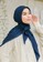 Lozy Hijab blue Haraa Voal Navy F8670AAE894874GS_3