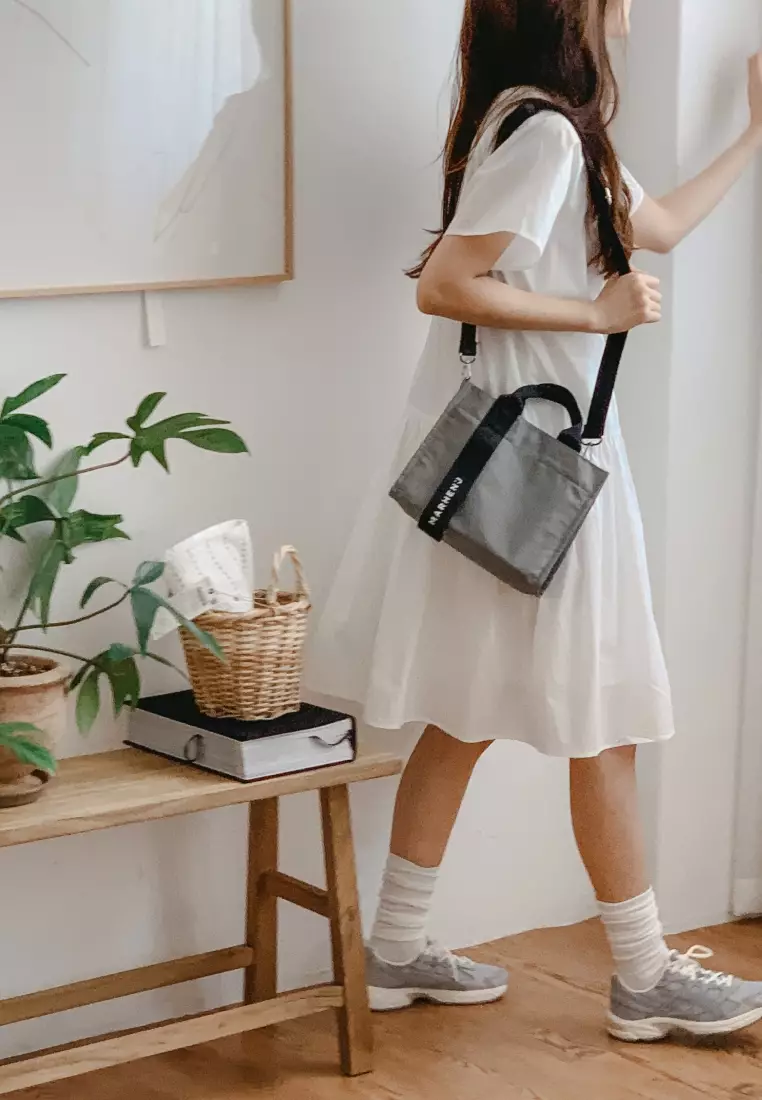 RICO MINI EQ Nylon Crossbody Bag Grey