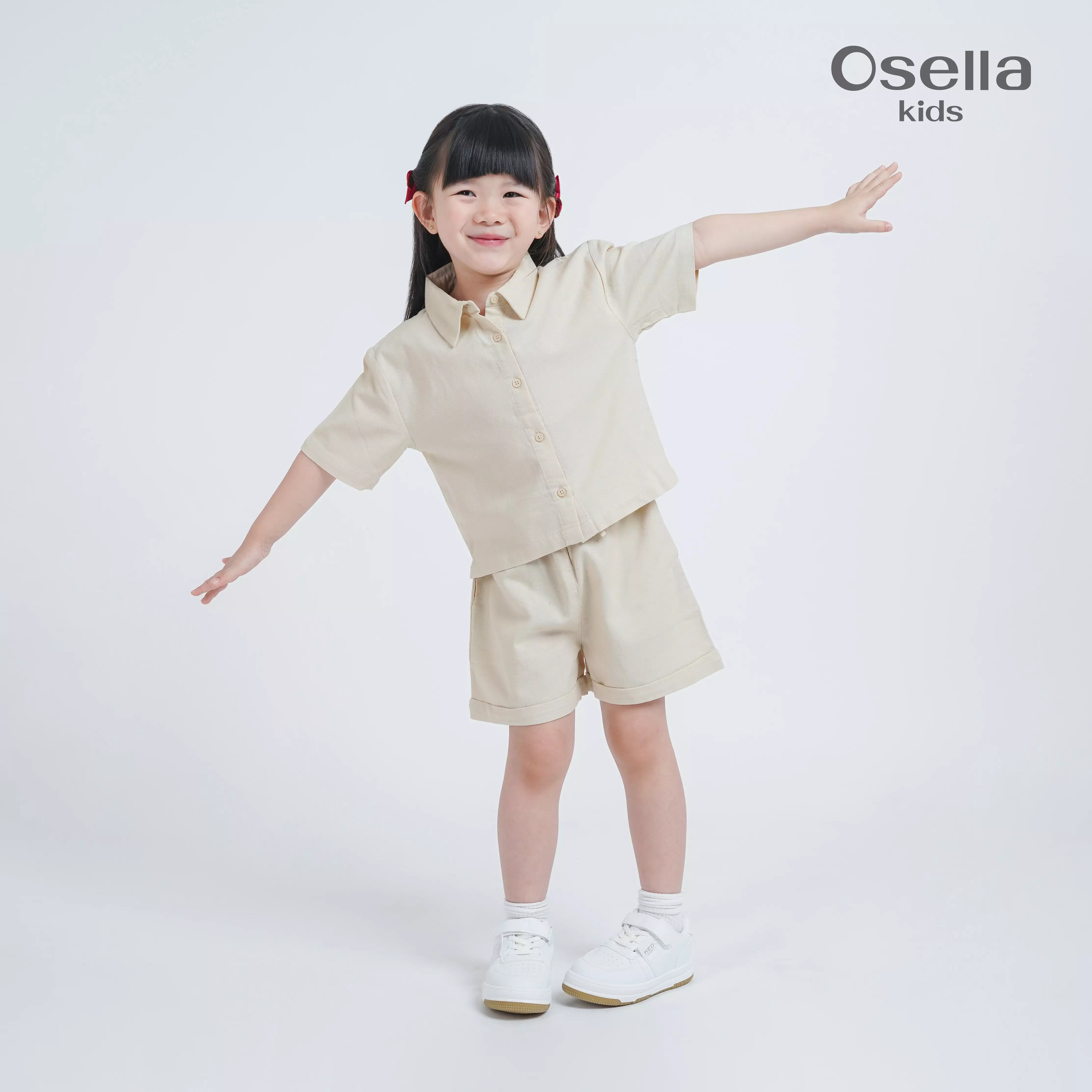Osella Kids Basic Short Sleeve Shirt 3336500189 | Atasan Blouse Lengan Pendek Anak Perempuan