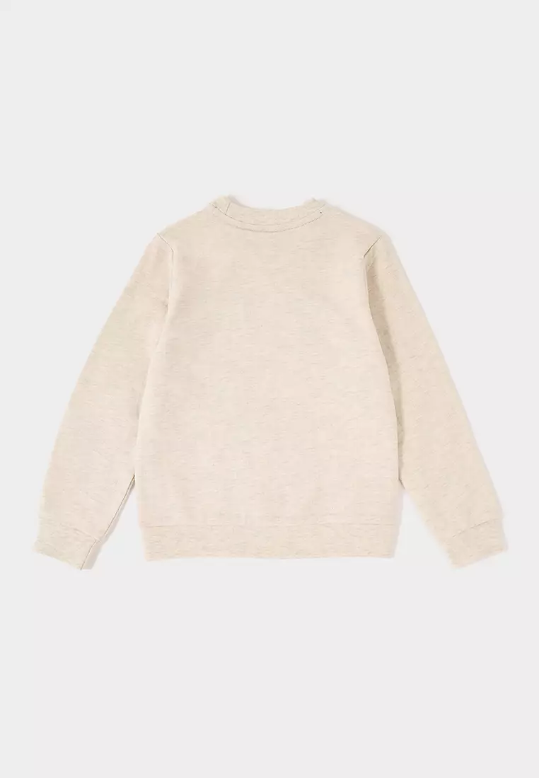 Drake Oatmeal Eagle embroidered tee