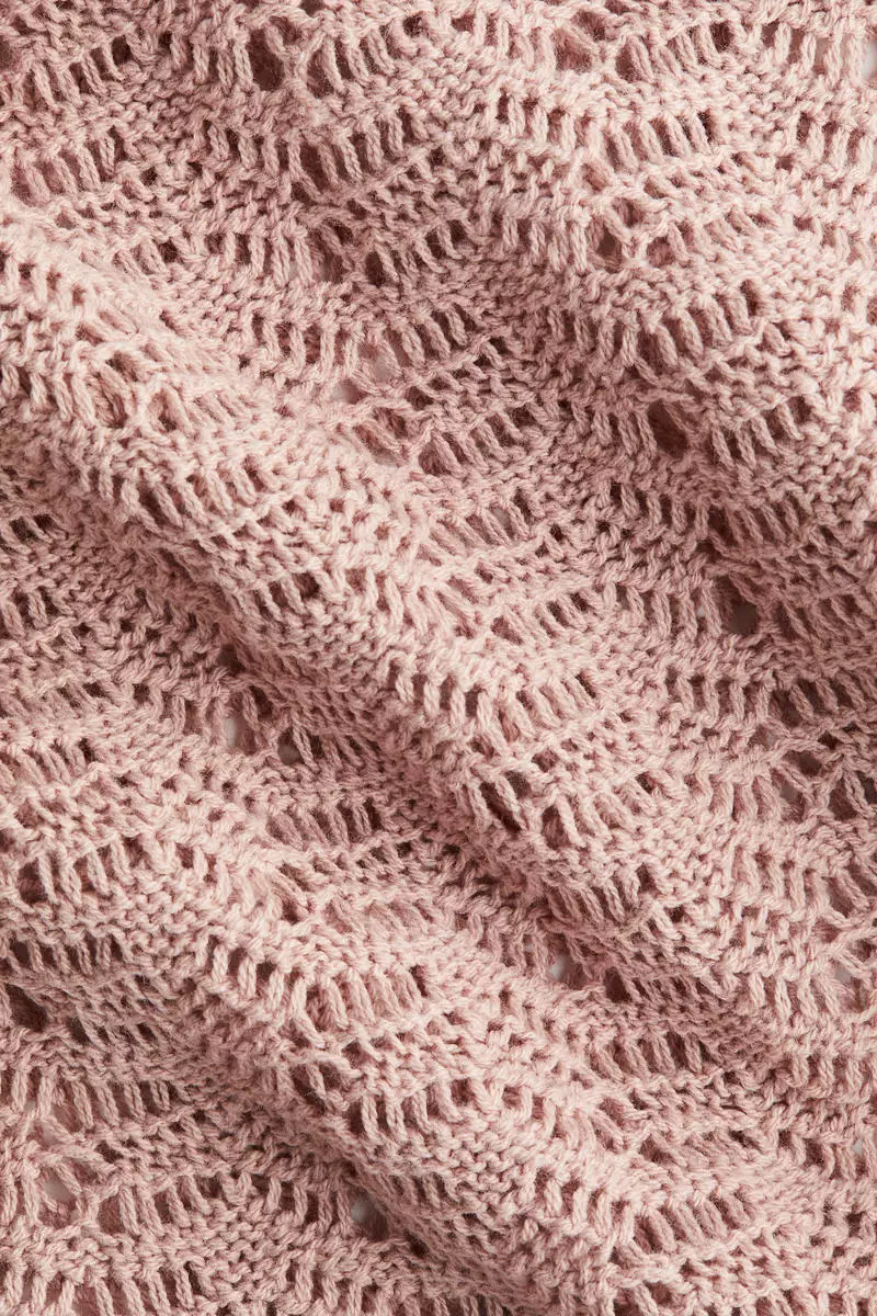 Pointelle-knit jumper