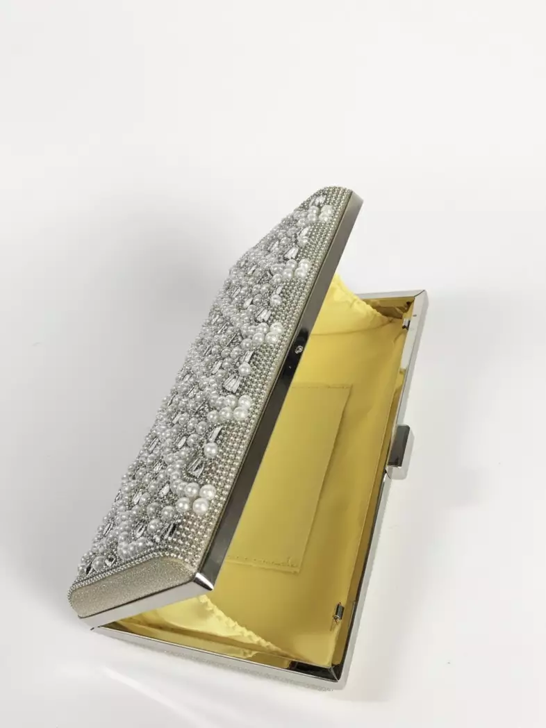 Vedlyn Keira Tas Pesta Wanita Clutch Pearl Stylish – Gold