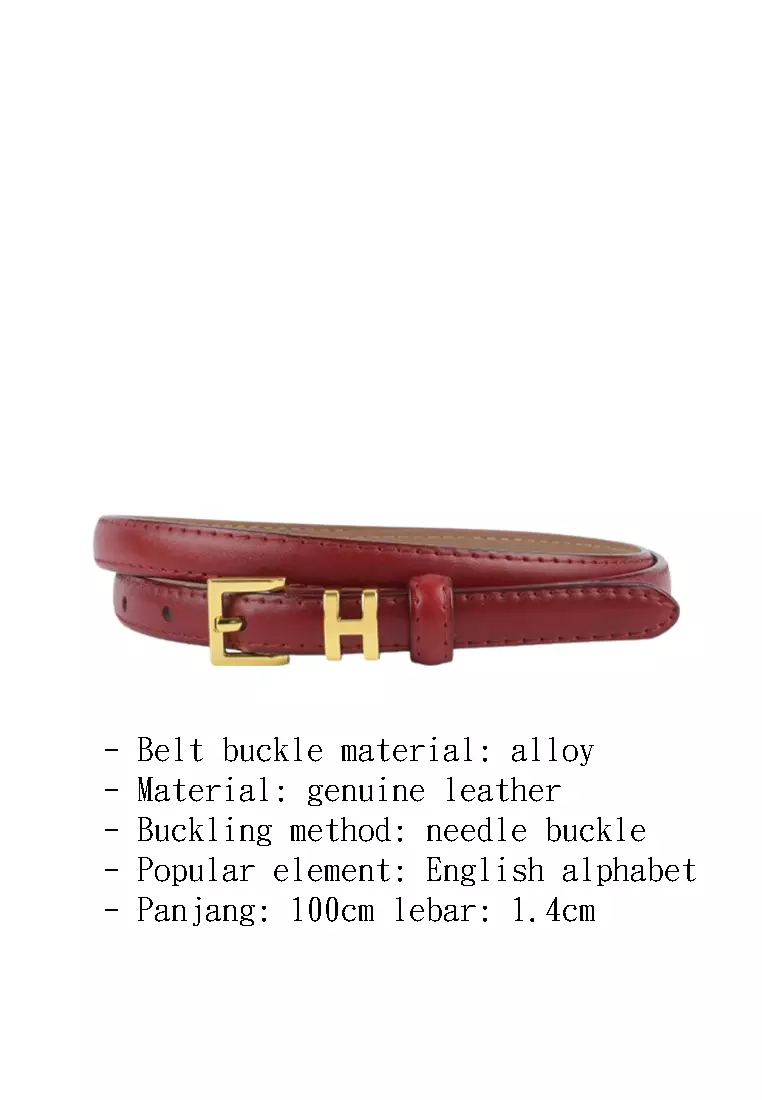 Women's Thin Leather Belt