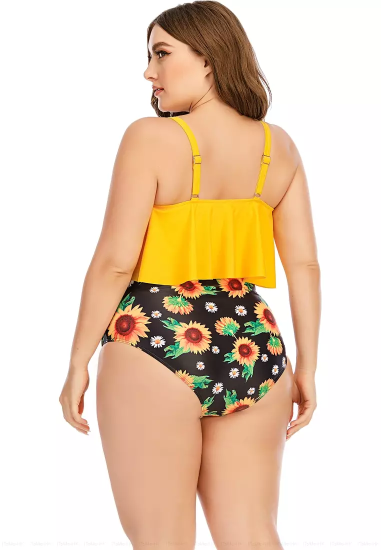 Buy SEA GROVE Plus Size 2PCS Sling Bikini Swimsuit Online