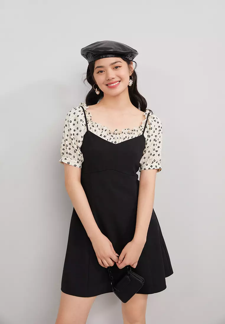 Contrast Top Mini Dress