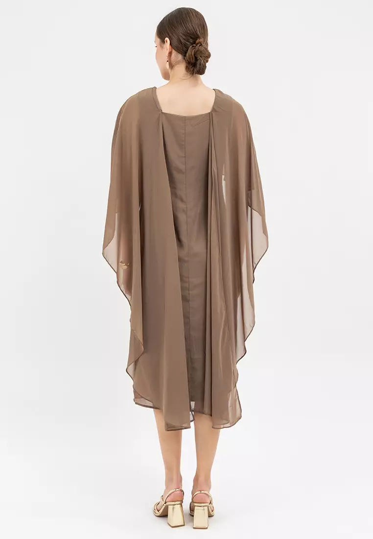 DONYA Cape Dress