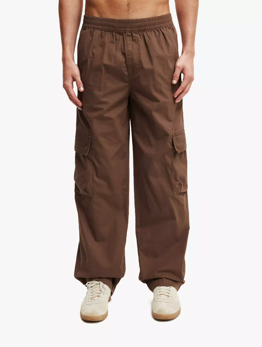 Cotton On - PANTS - Knox Baggy Cargo Pant - CHOCOLATE BROWN