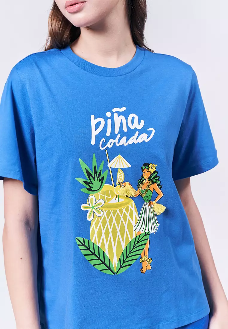 Summer Tees 2025 Piña Short Sleeve Shirt Top
