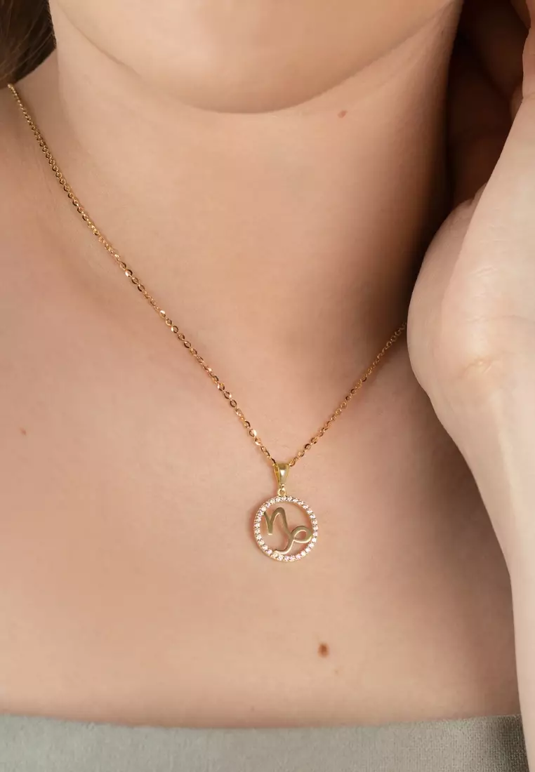 Capricorn Pendant 14k Gold