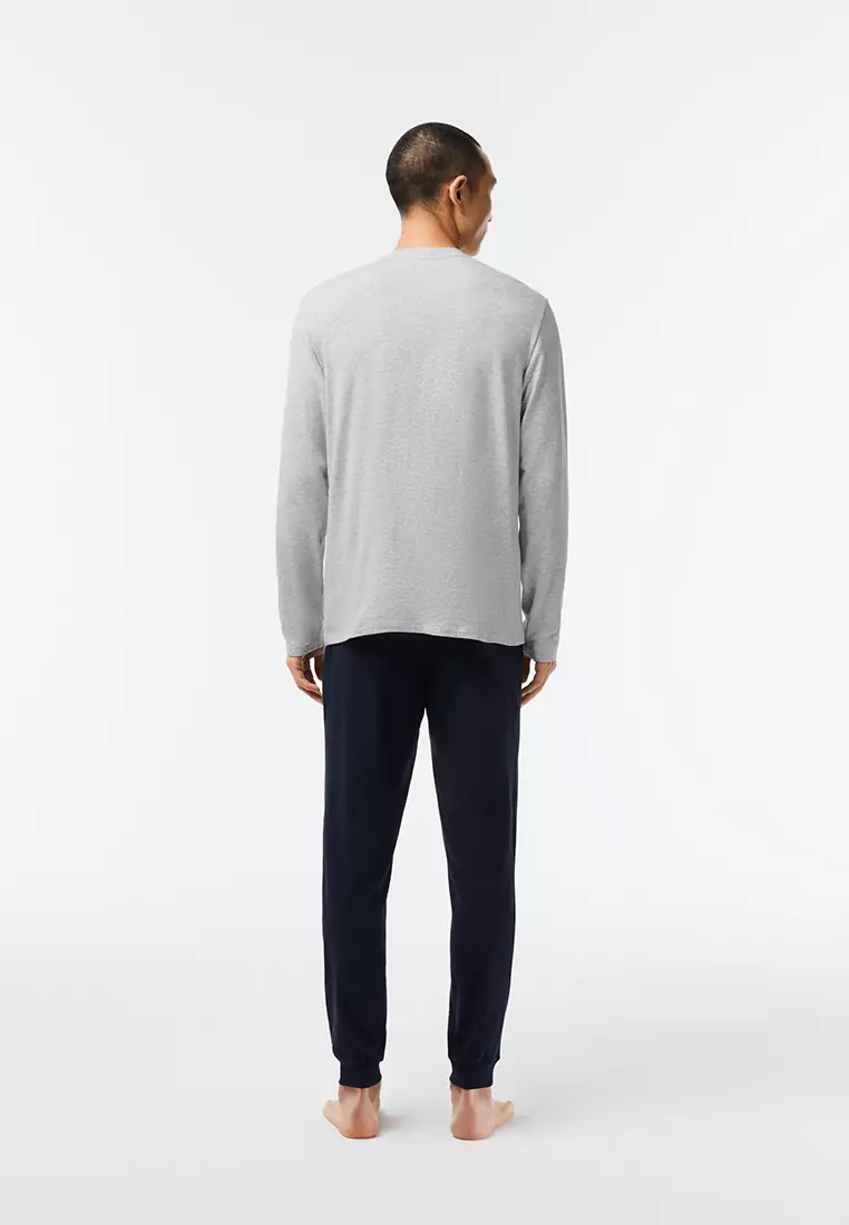 Buy Lacoste Men s Velvet Logo Long Pyjama Set 2024 Online ZALORA