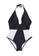 LYCKA black LWD7222-European Style Lady Swimsuit-Black 4D244US9595B4EGS_1