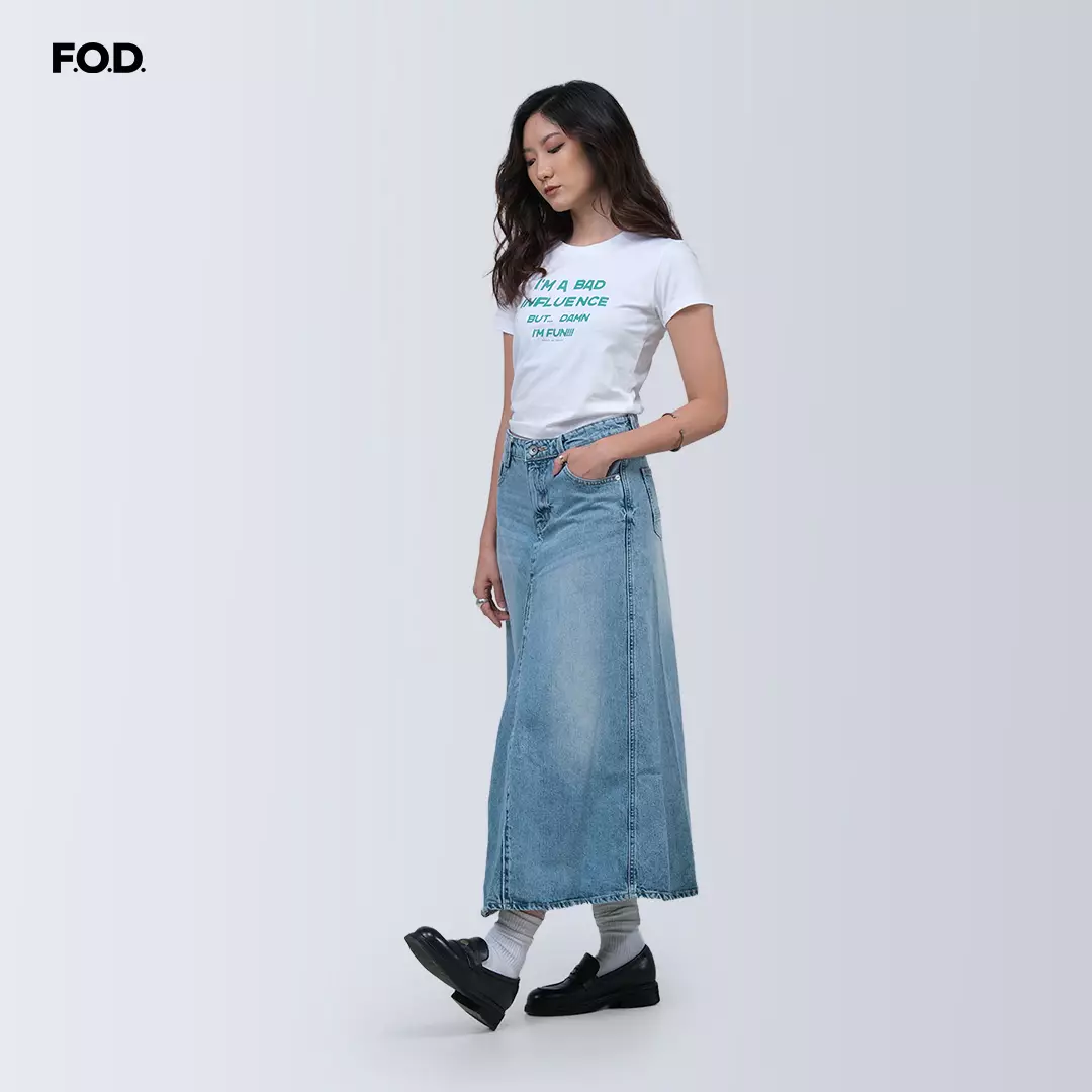 Rok Wanita Natta Light Blue