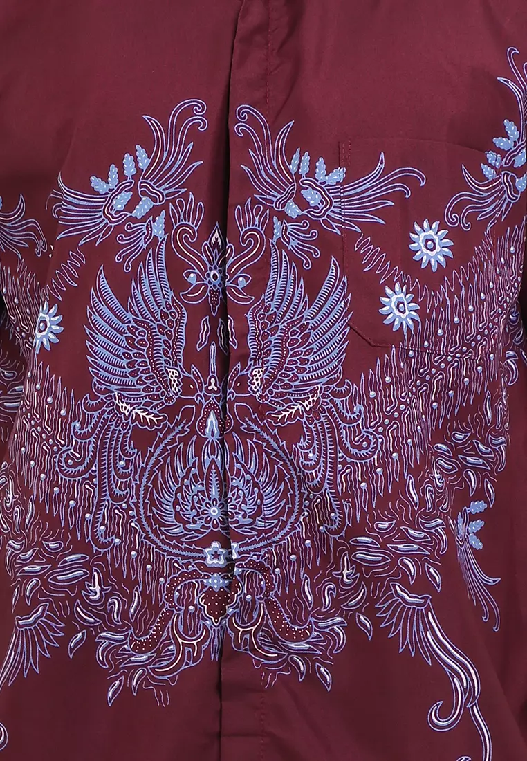 Whonosari Kemeja Batik Exclusive Premium Pria Casual Modern Lengan Pendek