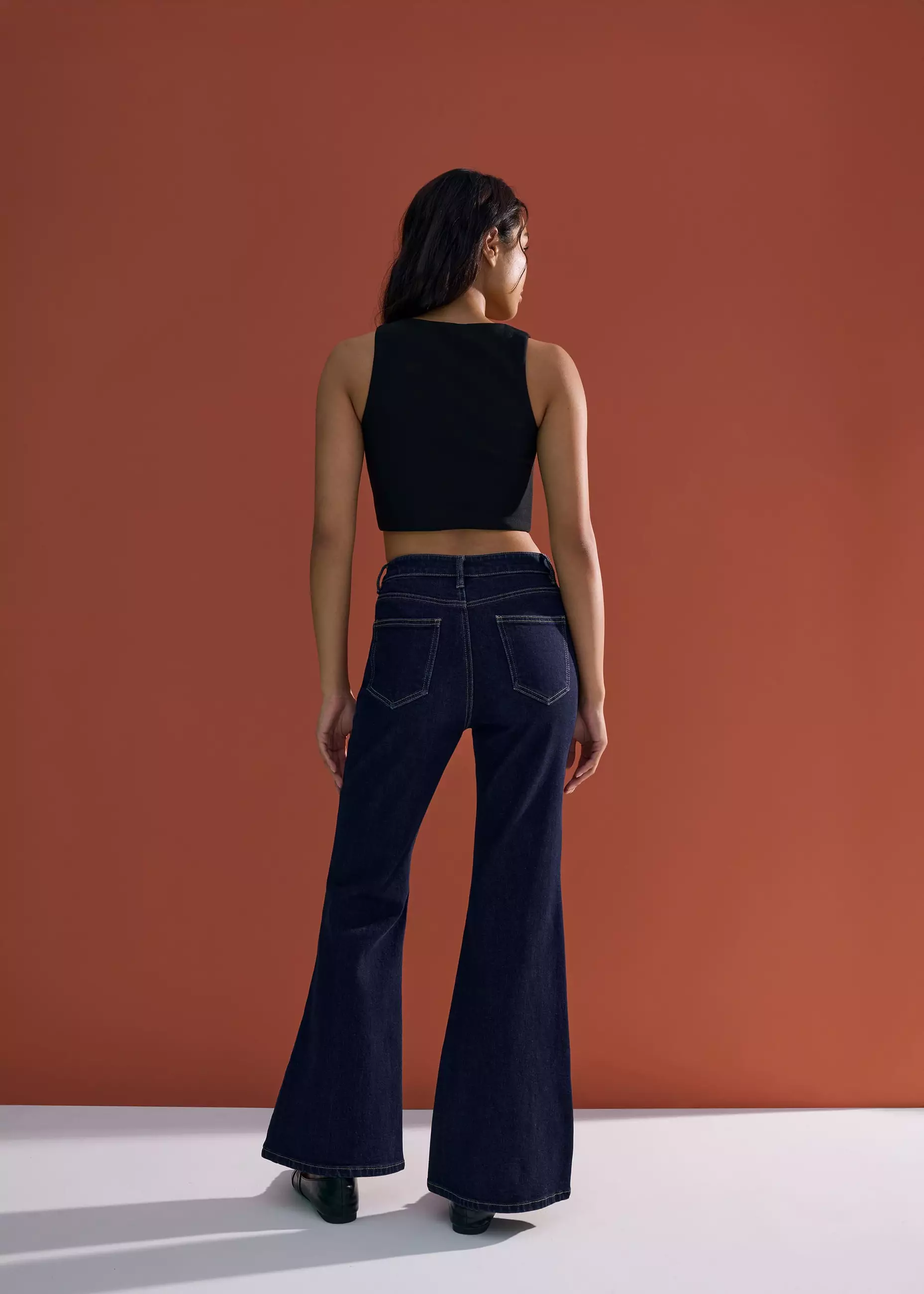 Celana Panjang Wanita - Leggy™ Addison Comfort Stretch Kick Flare Jeans