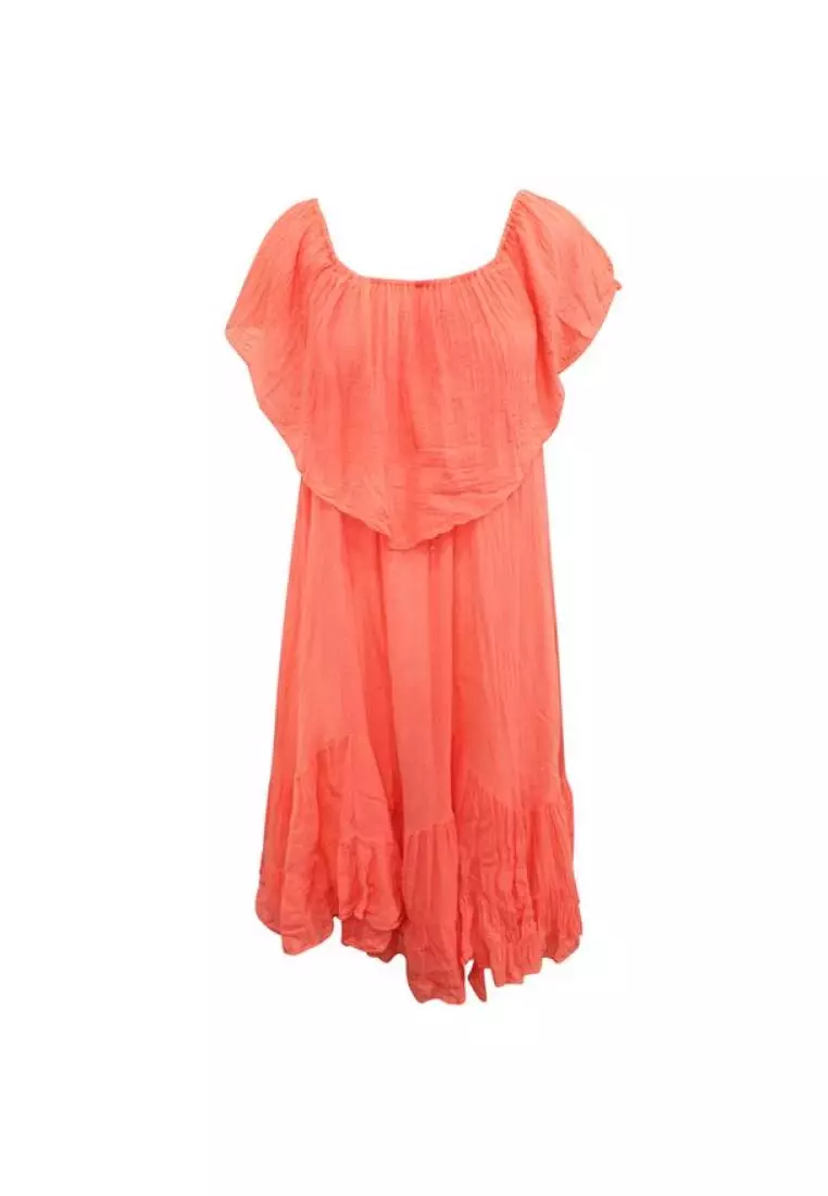 Reformation coral sale dress