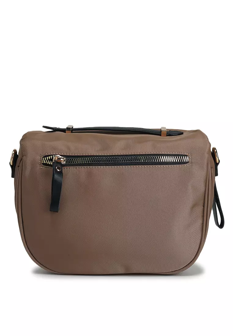 Nylon Convertible Satchel Bag