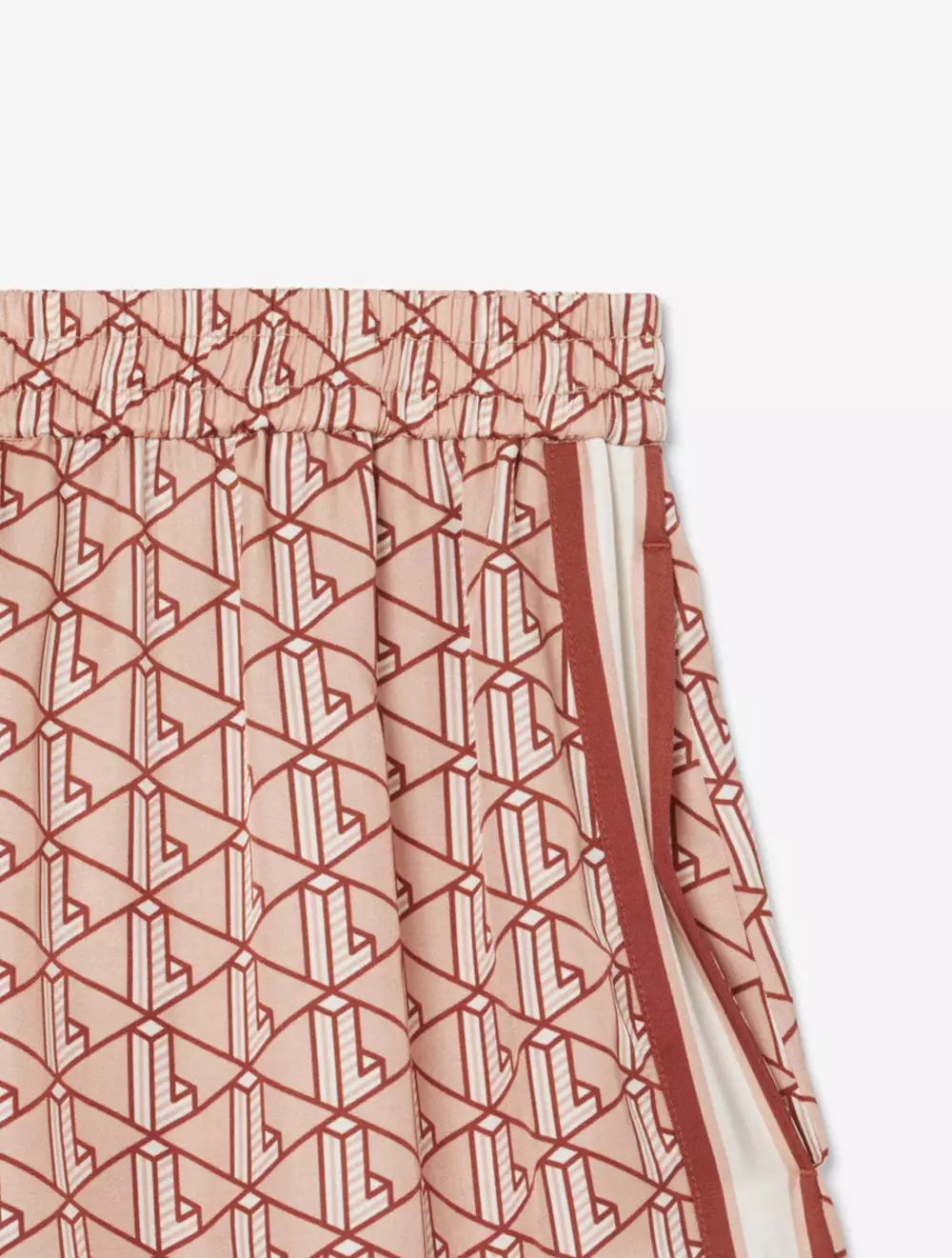 Fluid Monogram Print Shorts - Beige