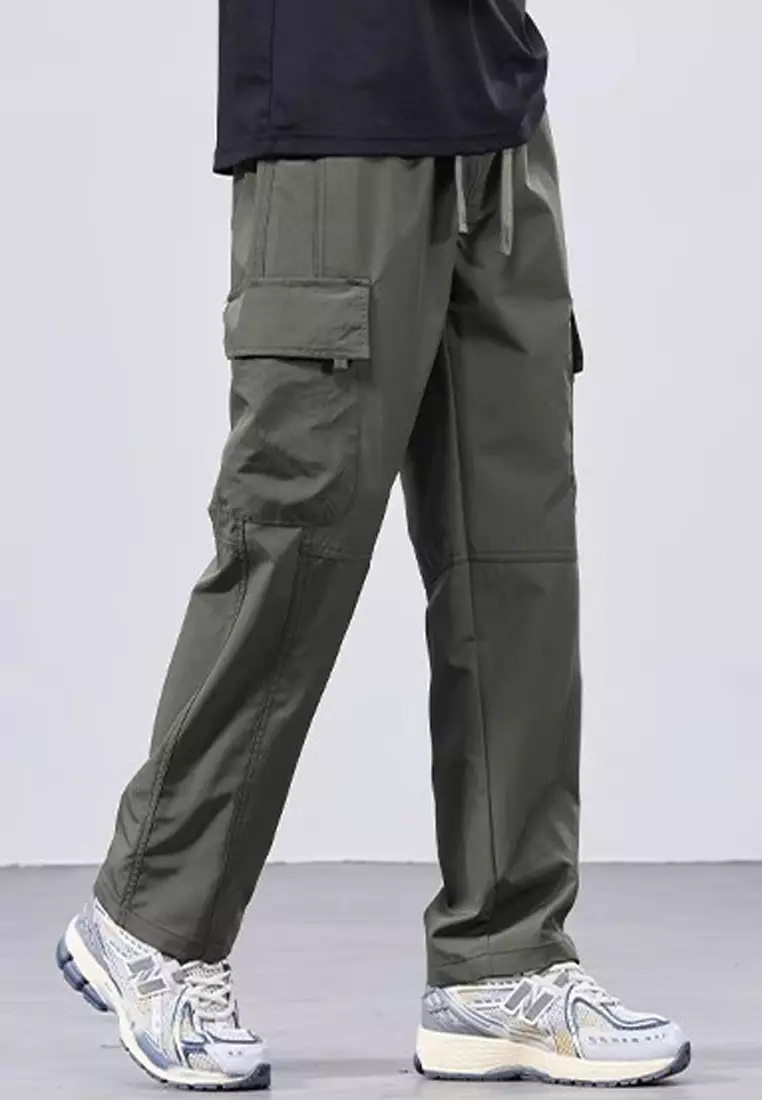 Drawstring Casual Cargo Pants