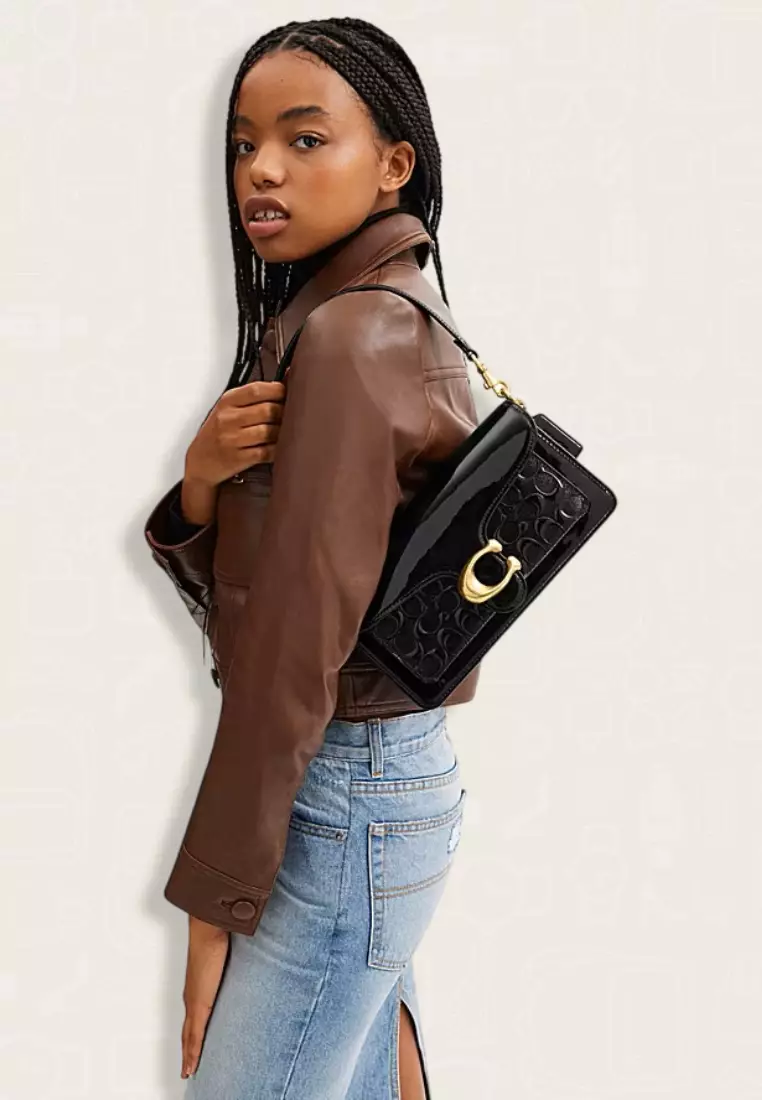 Coach Tabby Shoulder Bag 26 In Signature Leather Black