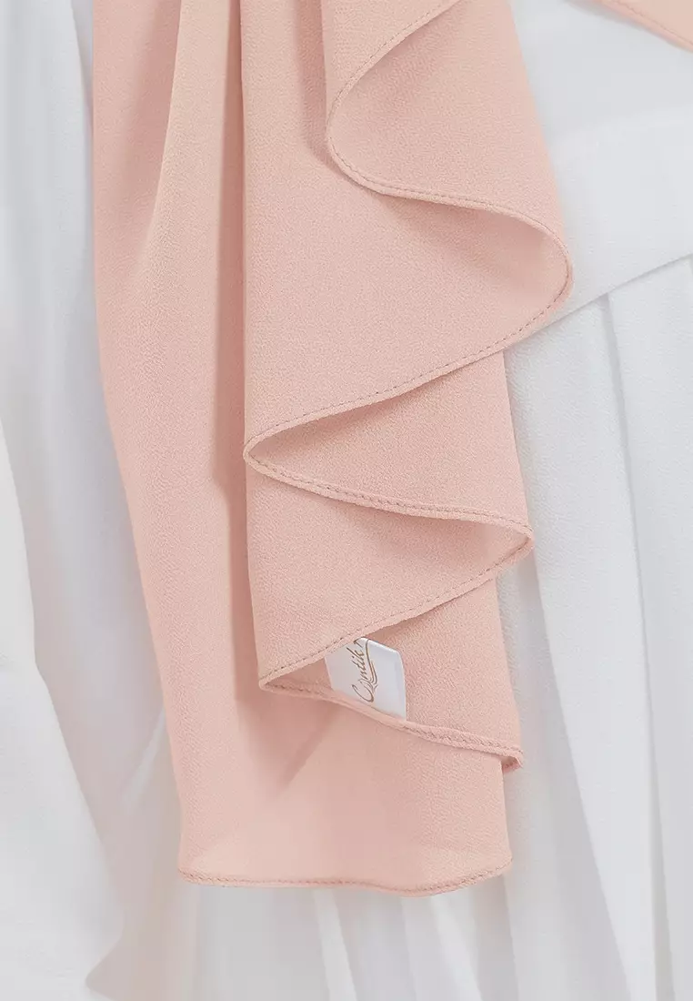 HIJAB INSTAN LUBNA - LIGHT PEACH