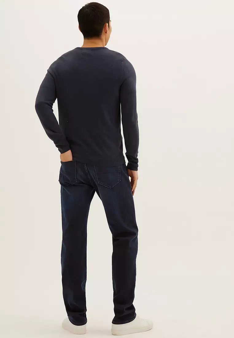 Straight Fit Stretch Jeans