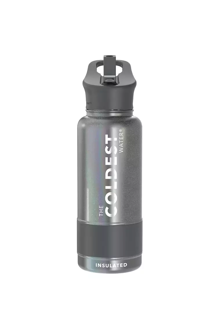 Buy The Coldest Water 32oz (1 Liter) Sports Water Bottle with Straw Lid