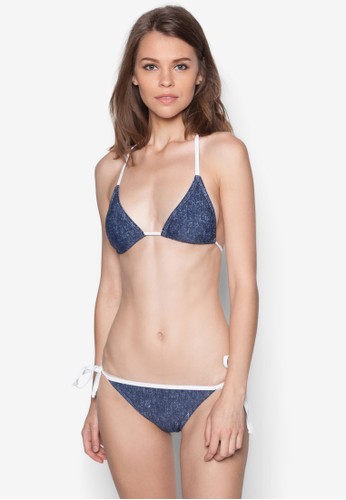 Denim Effeesprit服飾ct Bikini Set, 服飾, 服飾