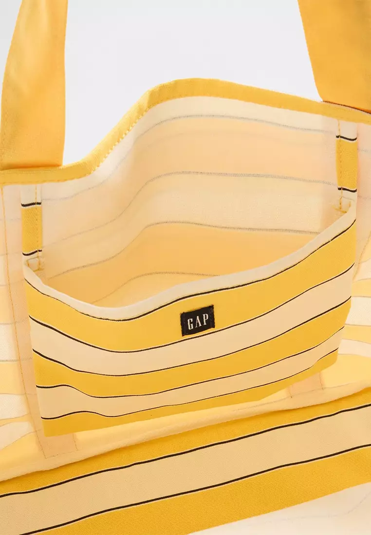 Canvas Stripe Tote Bag
