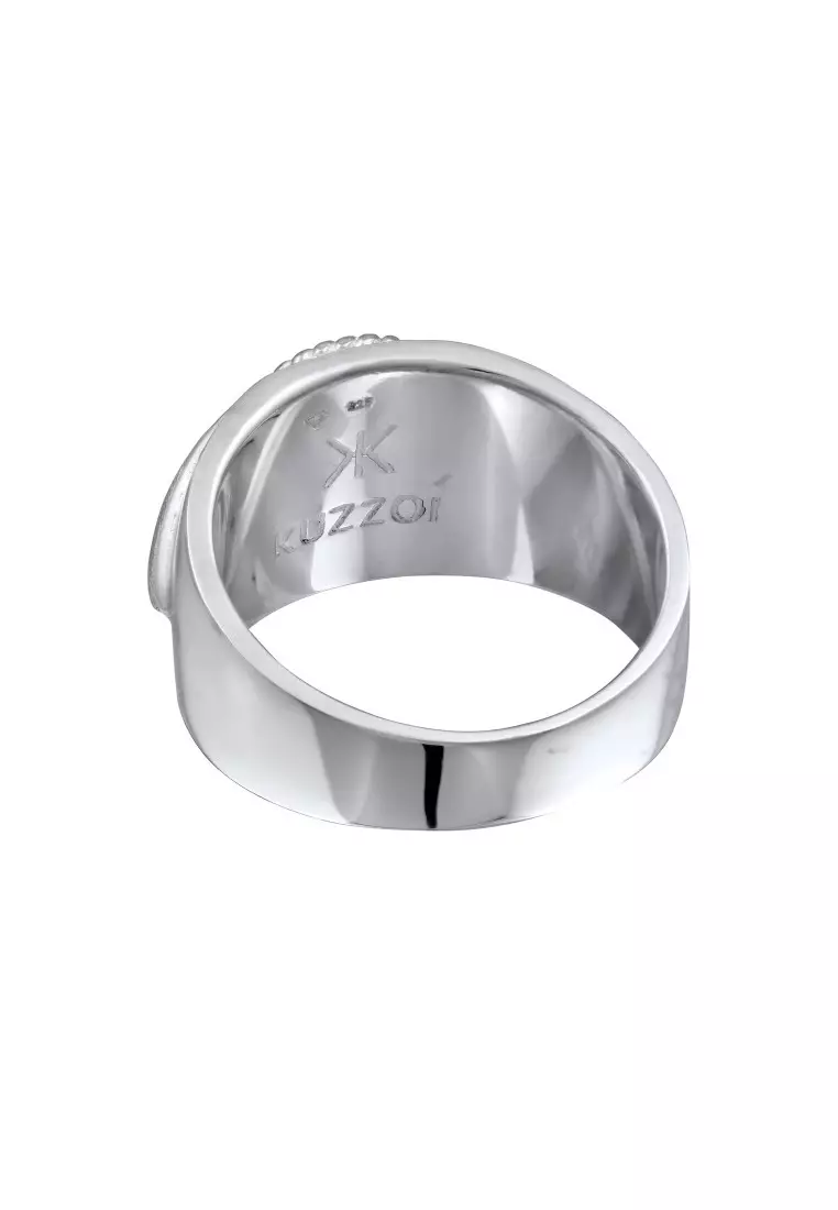 EXCLUSIVE Cincin Perhiasan Perak 925 Pria Signet Oval Onyx