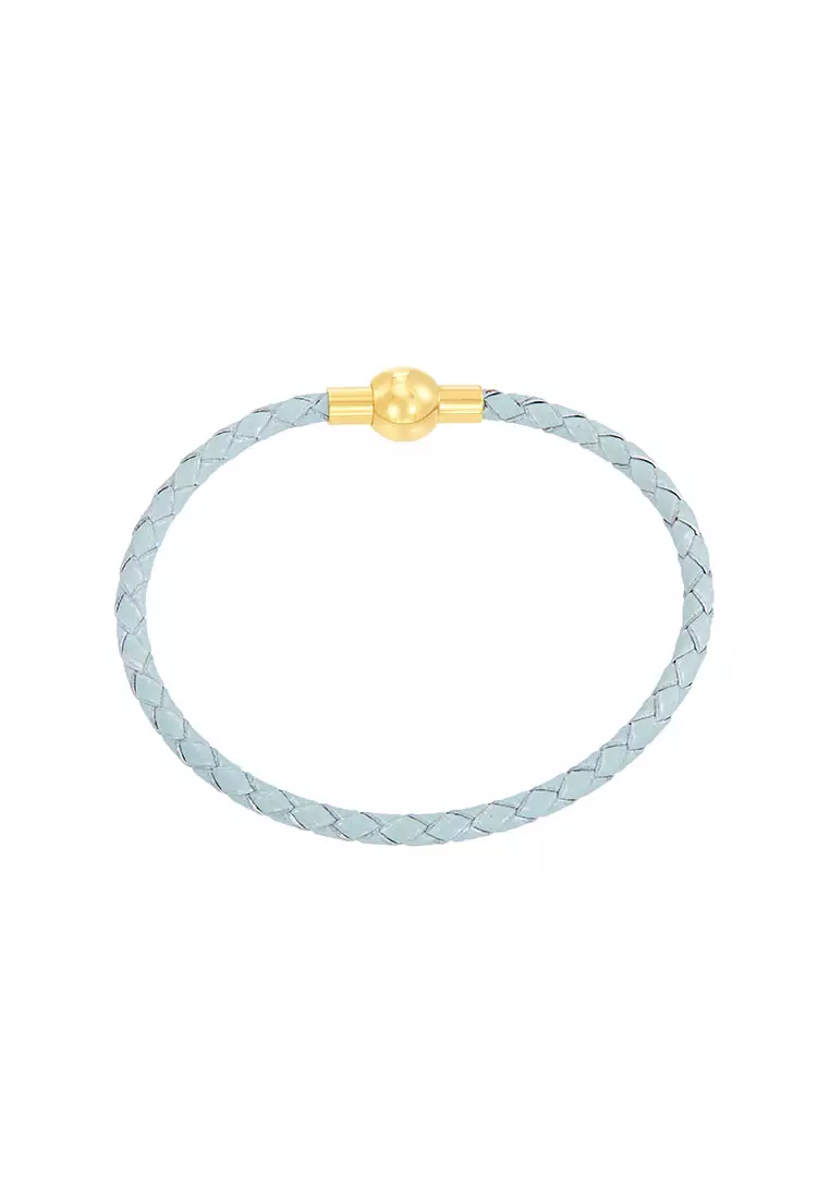 HABIB Leather Bracelet (Light Green Colour) PTW870822