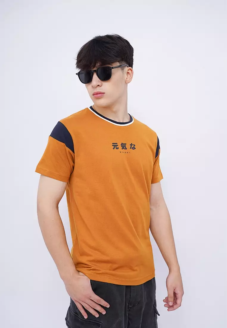 Ryusei Kaos Pria Hirakata Mustard