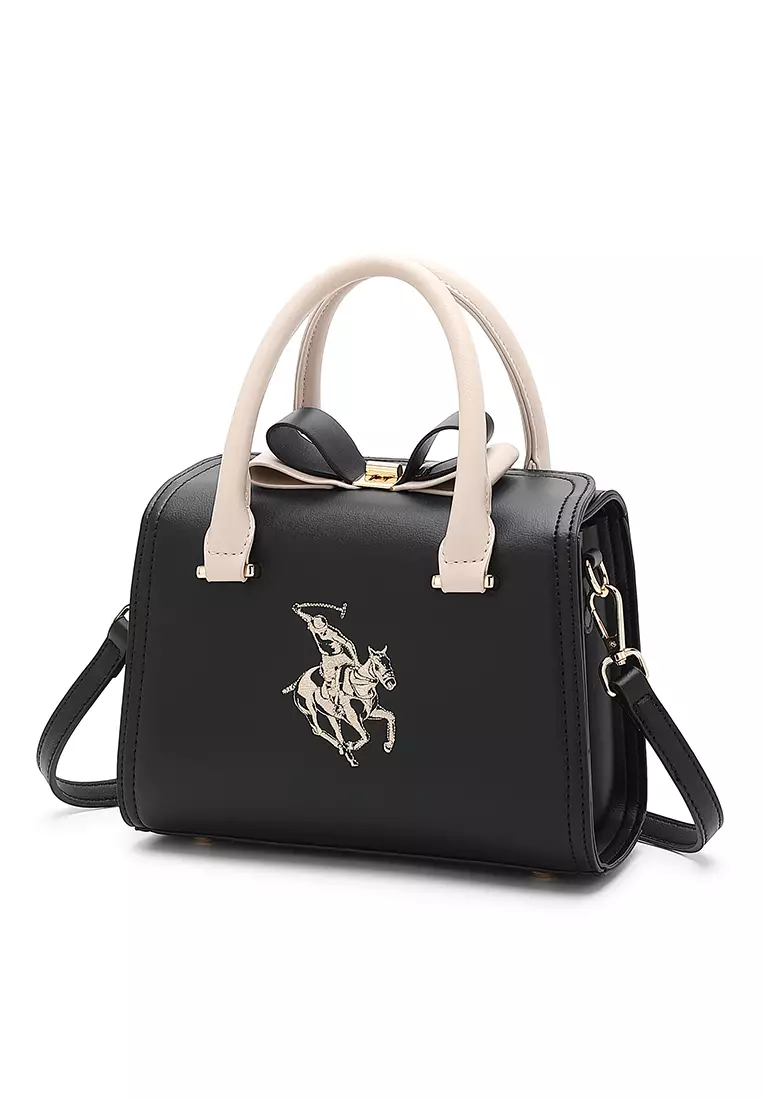 Logo Top Handle Bag / Sling Bag / Crossbody Bag (手拿袋 / 斜孭袋) - 黑色